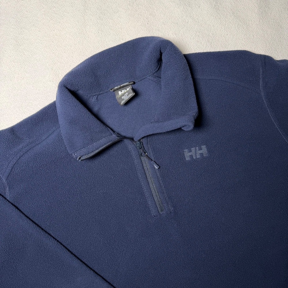 Helly Hansen Mens Navy Blue Daybreaker Polartec 1/4 Zip Fleece Pullover XL